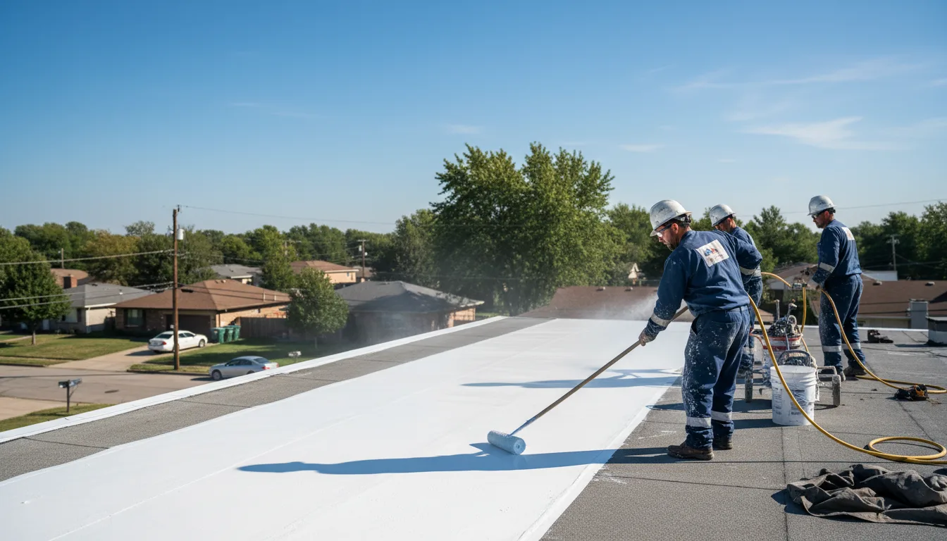 Commercial roof coating in Lexington, OK near me